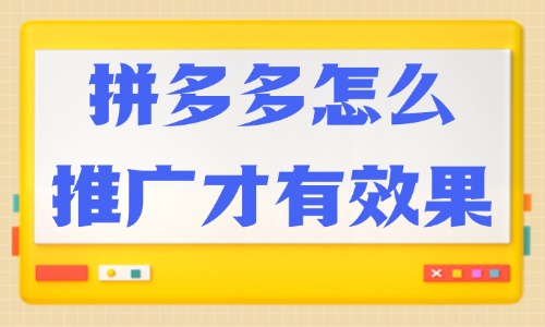 拼多多怎么推廣才有效果？快來掌握這些技巧！ - 美迪教育